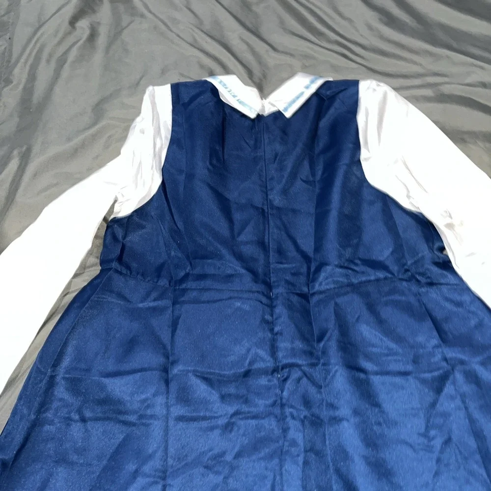 Adults Anya Forger Cosplay Costume Anime Spy x Family Blue Dress Cute.  Size 2XL